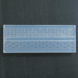 シリコンモールド リング 麻の葉文様 / リングモールド ソフトシリコーンゴム レジン サイズ 47×78mm
