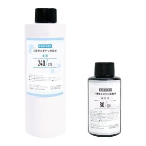 レジン液 エポキシ樹脂 二液性レジン液 2本セット 合計1060g