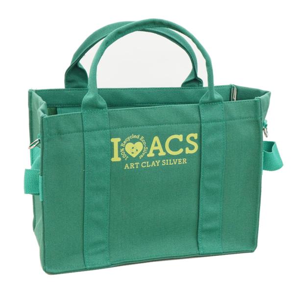 トートバッグ（フォレストグリーン）/ アートクレイ オリジナル キャンバス生地 A4 マチ 16oz...
