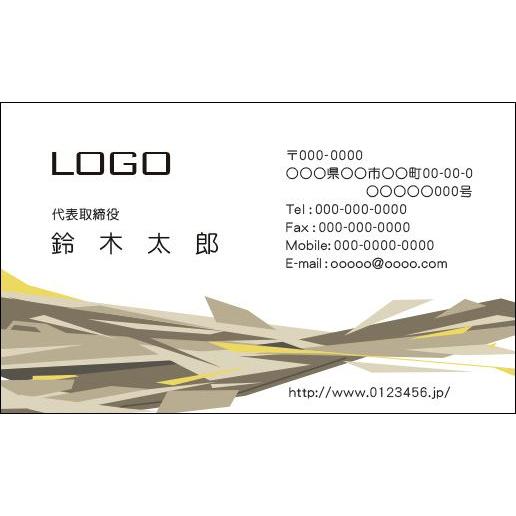 カラーデザイン名刺　ショップカード　印刷　作成　100枚　ロゴ入れ可　個性的　シャープ　IT　IT0...