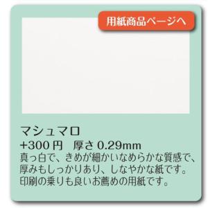 名刺用紙変更オプション　マシュマロ用紙　100枚（レビュー有り110枚）｜artcode