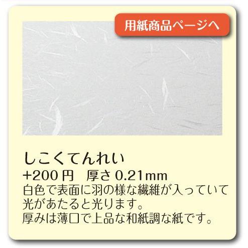お試し名刺用紙変更オプション　しこくてんれい用紙　40枚（レビュー50枚）