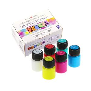 布用絵の具デコラ / Trendy shades 6 colours