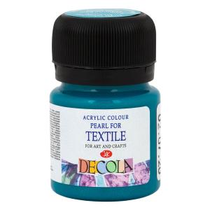 布用絵の具【DECOLA】デコラ 20ml / PEARL TurquoiseBlue(パールターコイズブルー)｜artcraftdesignlulu