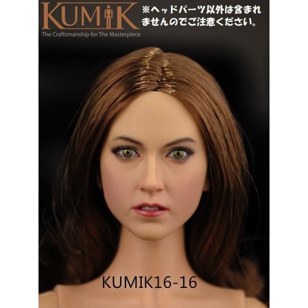 KUMIK 1/6サイズフィギュア用 女性ヘッドパーツ　16-16