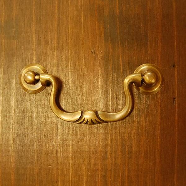 取っ手 真鍮把手 ブラス おしゃれ 引き出し インテリアパーツ アンティーク仕上げ 古色仕上げ DI...
