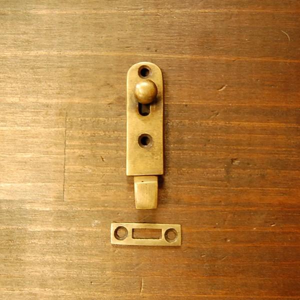 ブラス錠前368 真鍮金具 インドネシア直輸入 インテリアパーツ 古色仕上げ DIY 扉金具 フラン...