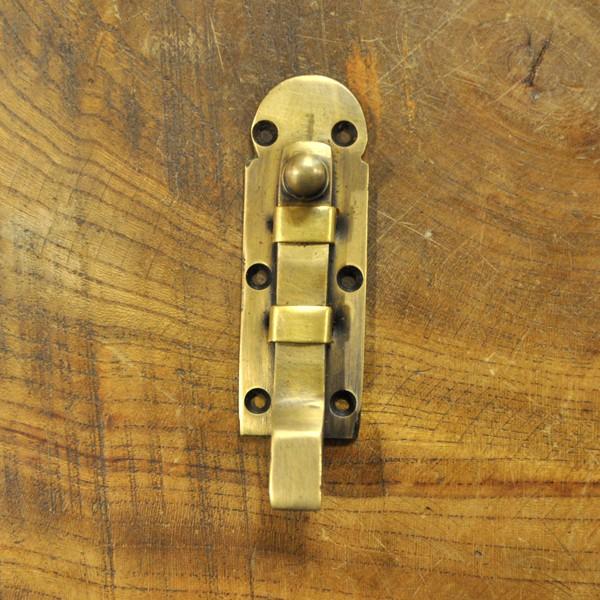 ブラス錠前609 真鍮金具 フランス落とし インドネシア直輸入 インテリアパーツ 古色仕上げ DIY...