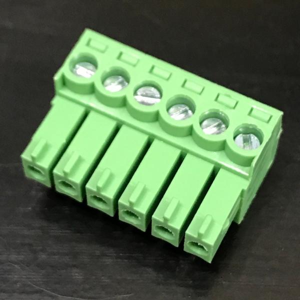 BrightSign GPIO ユーロブロック互換コネクター 3.5mmピッチ 6極