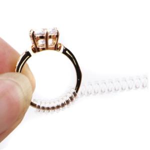 ピタッとリング　95mm×3本（幅２、３、４ｍｍ）アソートセット　リングアジャスター　スプリングワイヤ リングストッパー 指輪 ゆるい めがね メガネ ずれ 防止