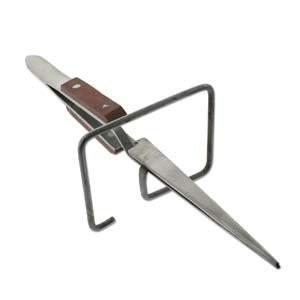 精密ピンセット 逆作動・ストレートタイプ　自立スタンド付き