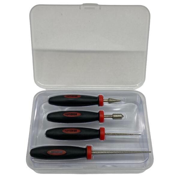 ビーズ リーマー 4本セット ケース付き  BR4ERX ビーズ ガラス セラミック 穴開け リーマ...