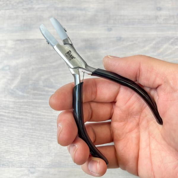 【ナイロンジョープライヤー チェーンノーズ】 アクセサリー ワイヤークラフト 丸ペンチ 先丸 手芸 ...