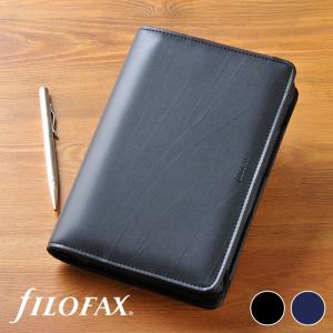 ファイロファックス システム手帳 メトロポール ジップ Metropol Zip バイブルサイズ Black filofax 2024年ダイアリー付き