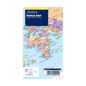 システム手帳 リフィル バイブルサイズ ワールドマップ