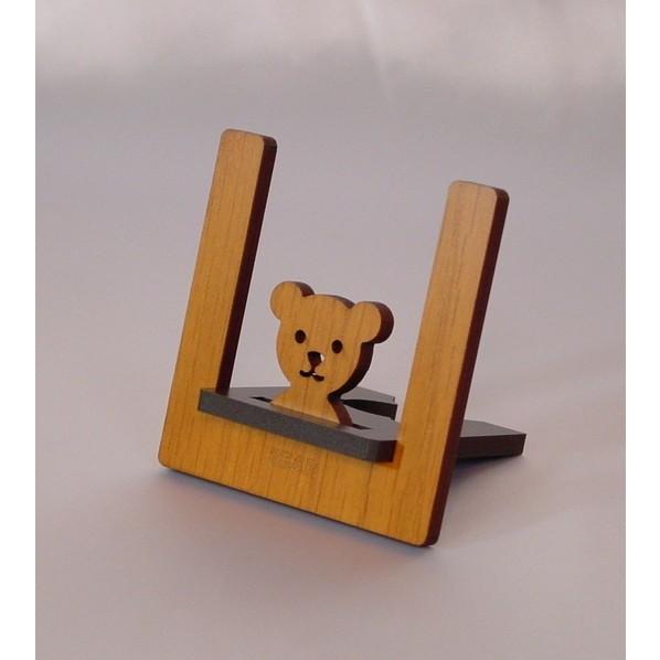 ペーパースタンドイーゼル　くまのベア 　書類立て　カード立て