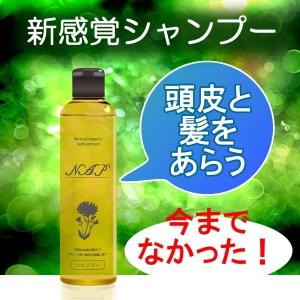 NAPシャンプー　美容室で大人気。頭皮の臭い、ダメージを抑えたノンシリコン、アミノ酸系ボタニカルシャンプー。うす毛、抜け毛予防に。