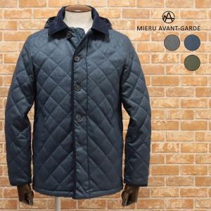 秋冬 MIERU 2WAY 中綿 キルティングジャケット フード取り外し可