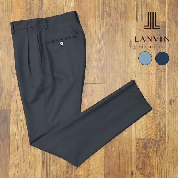 【アウトレット72％OFF】LANVIN COLLECTION スラックス パンツ 清涼 美艶ジャー...