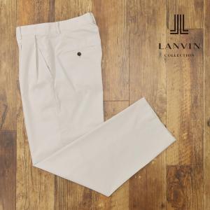 【アウトレット72％OFF】LANVIN COLLECTION サルエル ワイドパンツ 軽量 綿ポリ ストレッチ ツータック 日本製 ヌケ感 個性 モード メンズ ランバン｜アートフィッシュ