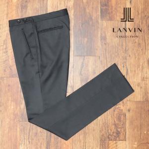 秋冬 LANVIN COLLECTION スラックス パンツ なめらか美艶ウール サージ