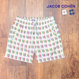 春夏 JACOB COHEN サーフ トランクス U Y R02 81 S ボード柄プリント 水陸両用 イタリア製 水着 ビーチ スイムウェア メンズ ヤコブ コーエン｜artfish