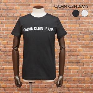 CALVIN KLEIN JEANS Tシャツ J30J307855 ロゴ プリント 丸首 オーガニック綿 半袖 ストリート アメカジ サーフ メンズ インポート 20代 30代 40代｜artfish