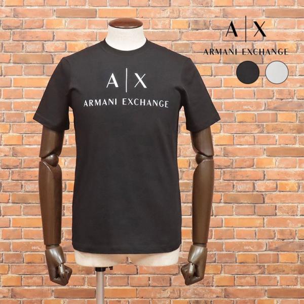 A|X ARMANI EXCHANGE 丸首Tシャツ 8NZTCJ Z8H4Z ジャージー伸縮 ロゴ...