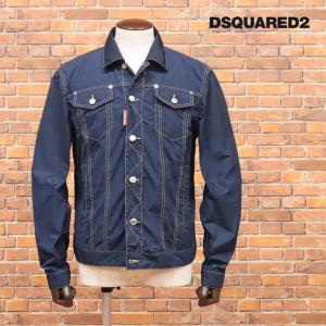 春夏 DSQUARED2 イタリー製ブルゾン S74AM1235 撥水 軽量ポリ タフタ 無地 Gジ...