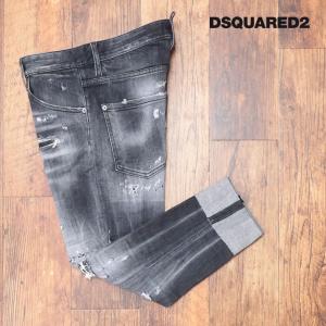 DSQUARED2 美脚デニムパンツ S74LB1096 SAILOR JEAN 快適ストレッチ ダメージ パッチワーク加工 イタリア製 ワイルド サーフ メンズ イタリアブランド｜artfish