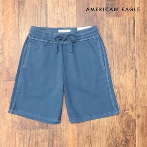 春夏 AMERICAN EAGLE イージー ハーフパンツ 4131-7433 裏起毛スウェット 快適 ガーメントダイ リラックス 楽ちん スポーティー メンズ ショーツ｜artfish