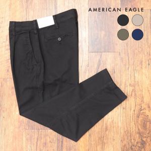 【期間限定ポイント10倍】【アウトレット】AMERICAN EAGLE クロップド チノパンツ 1523-4673 ストレッチ ワンタック ウォッシュ加工 ラフ 七分丈 メンズ