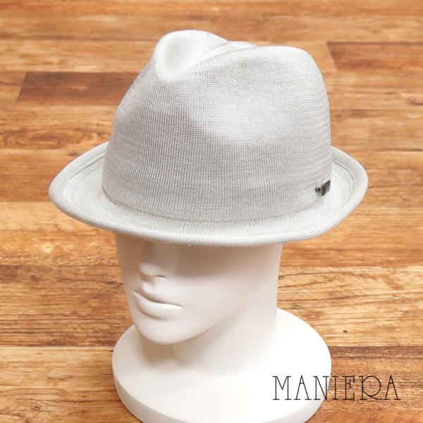 【期間限定P15倍 閉店SALE】【アウトレット】MANIERA シルク サーモ 中折れハット 日本...