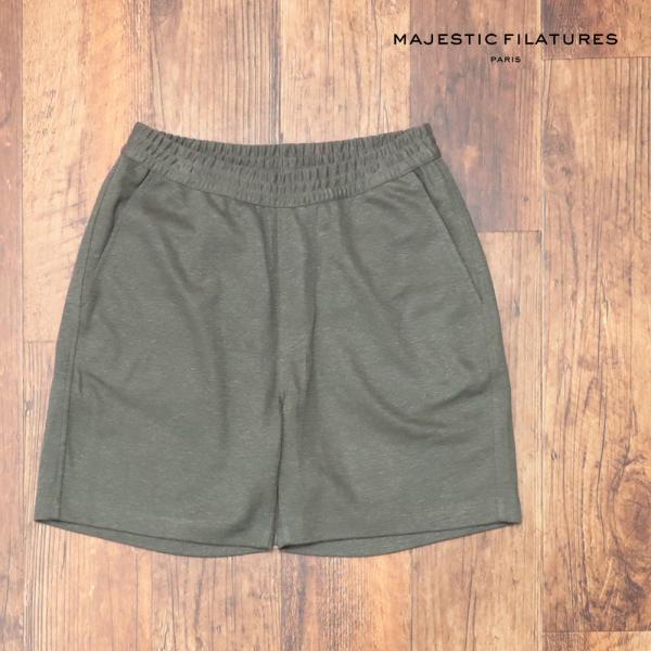 【期間限定ポイント15倍】春夏 MAJESTIC FILATURES イージー ハーフパンツ M06...
