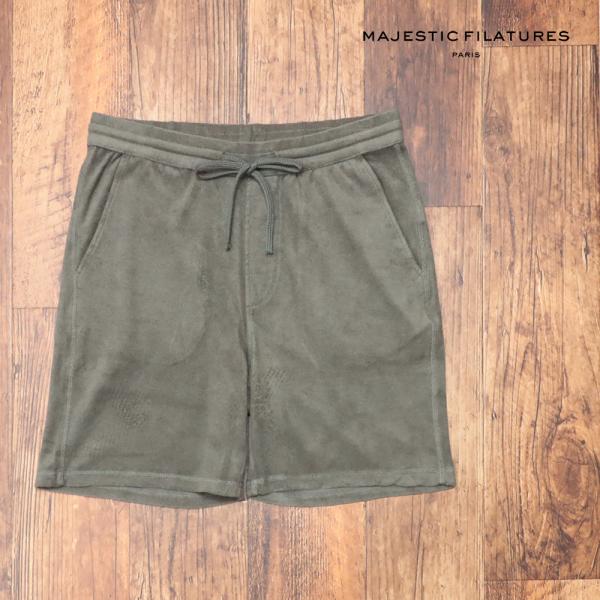 【期間限定ポイント15倍】春夏 MAJESTIC FILATURES イージー ハーフパンツ M24...