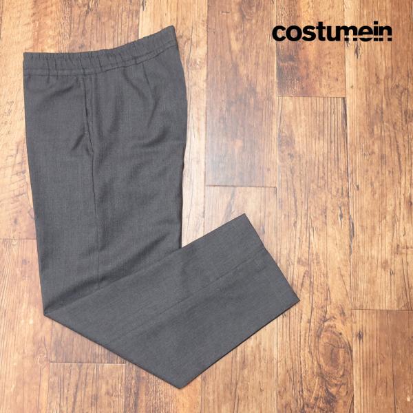 24秋冬 costumein イージーパンツ PAJAMA 上質ウール織 無地 ワイド テーパード ...