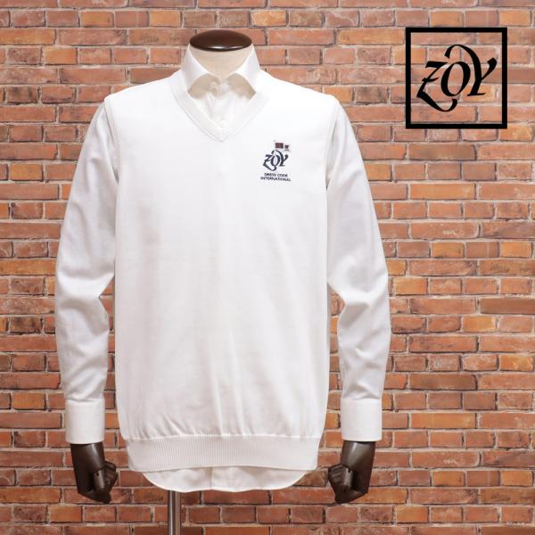 ZOY ニットベスト 071422701  撥水 Proof PLUS Vネック セーター ロゴ刺繍...