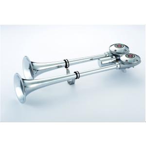 日建バトルヤンキーホーン　12V クローム 低音 バトルスーパーロングヤンキーホーン（クローム）12v / 24v BS480