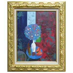 絵画 油絵 青木今陽 肉筆油絵 風景画 上高地 F6 送料無料 : アート