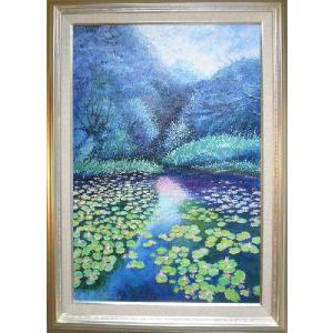 絵画 梅沢民雄 肉筆油絵 風景画 水辺 パリ セーヌ河 artfuji_p0256