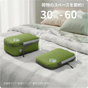 Cipway 圧縮パッキングキューブ3枚組　（Mサイズ×２、Lサイズ×１）　　　　　　旅行かばん　小分けバッグ 旅行かばん備品　小物