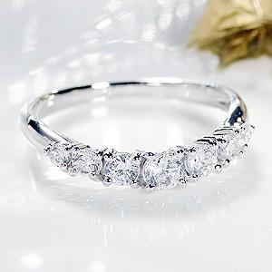 Pt900 ダイヤモンド リング 0.5ct H-SIクラス