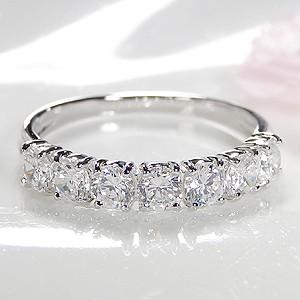 Pt900 ダイヤモンド エタニティ リング H-SIクラス 1.0ct