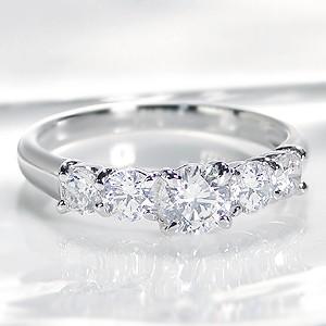 pt900 ダイヤモンド リング 0.85ct H-SIクラス : ジュエリーvivid