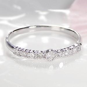 ピンキー対応 送料無料 Pt900 ダイヤモンド リング