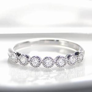 Pt900  0.25ct  アンティーク エタニティ リング
