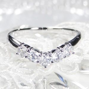 Pt950 0.52ct ダイヤモンド リング人気 上品 ダイヤ ダイア プラチナ