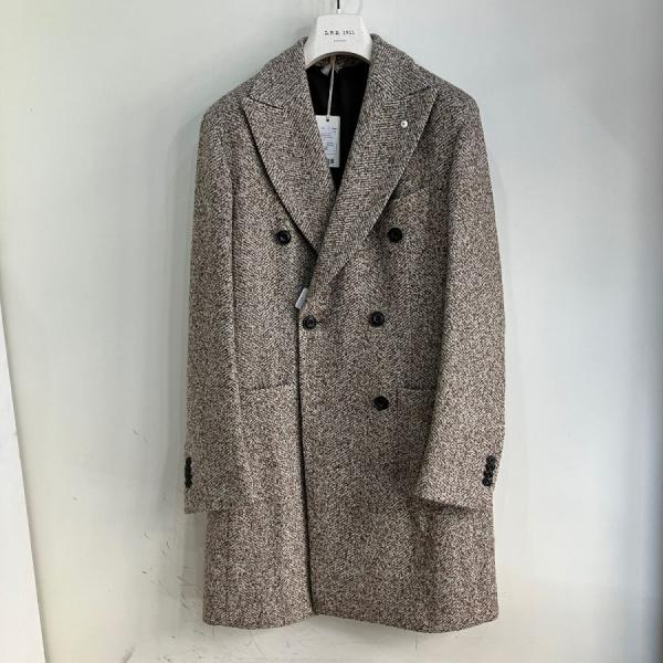 【LBM｜エルビーエム】【セール40%off】エルビーエム ヘリンボーン ピークドラペルダブルブレス...