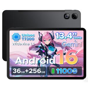 【50%OFF割引】Android16 タブレット U13 Pro 13インチ Wi-Fiモデル Gemini AI 36GB+256GB 2TB拡張 120Hz Widevine L1 11000mAhバッテリー Netflix対応 顔認証