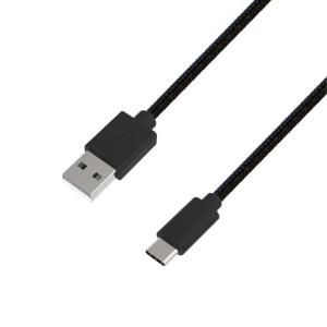 カシムラ USB充電&同期ケーブル 1.2m A-C STRONG BK Type-C 充電&データ通信対応 ナイロンメッシュ素材 断線に強い ブラック AJ-536｜articlestore